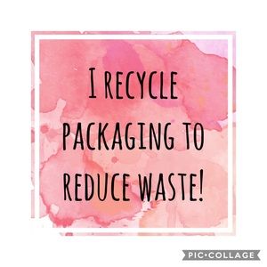 ♻️ I recycle ♻️ packaging to reduce waste!